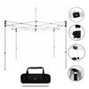 3m x 3m Fabric Canopy Kit with Waterfall Shelves & TV Mounts