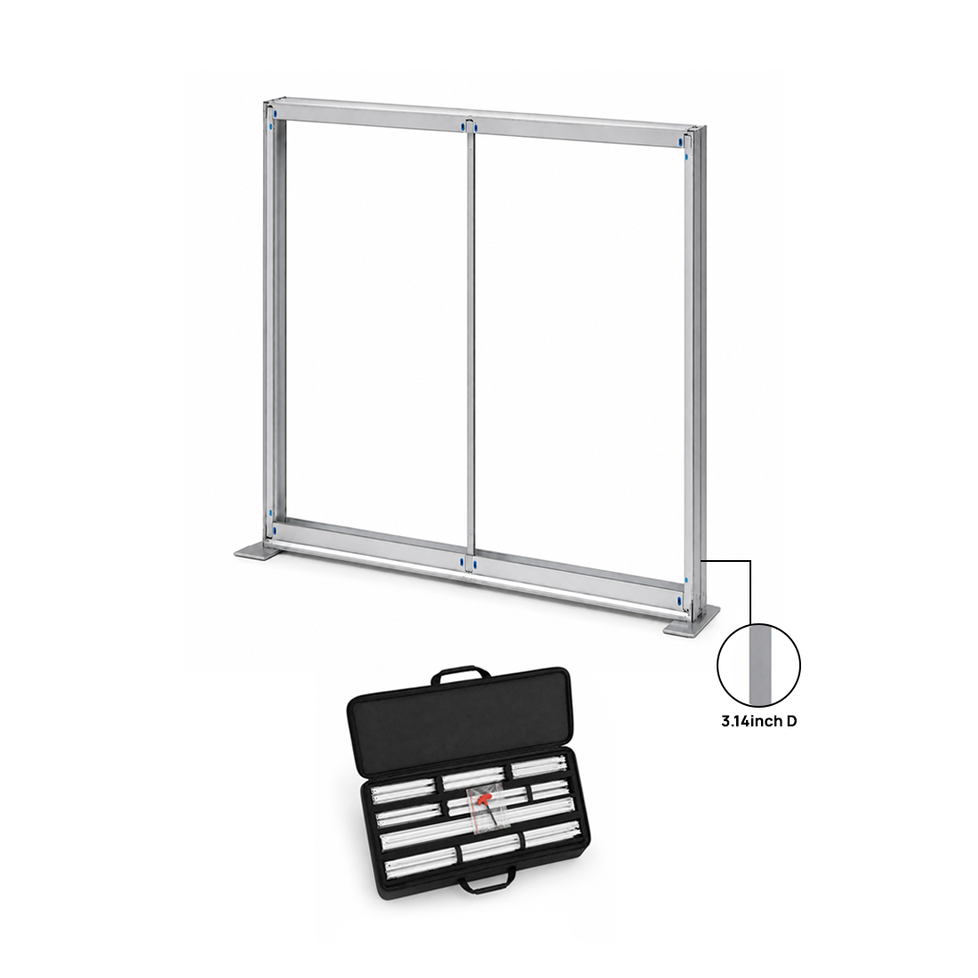 Non-Backlit SEG Over Size Fabric Display - 3m W x 4m H