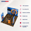 3x3m Booth Kit with Backwall, 2 Banners, TV Shelf & Oval Counter