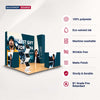 3x3m 3D Media Wall Corner Booth Kit with 3 Counters