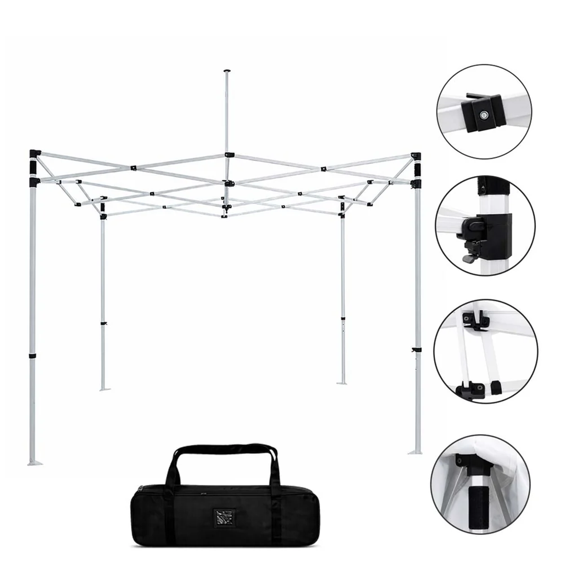 3m x 3m Fabric Event Tent with Folding Counter Table