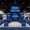6x6m Booth Kit with 6m 3D Backdrop, TV Shelving & 4 Counters