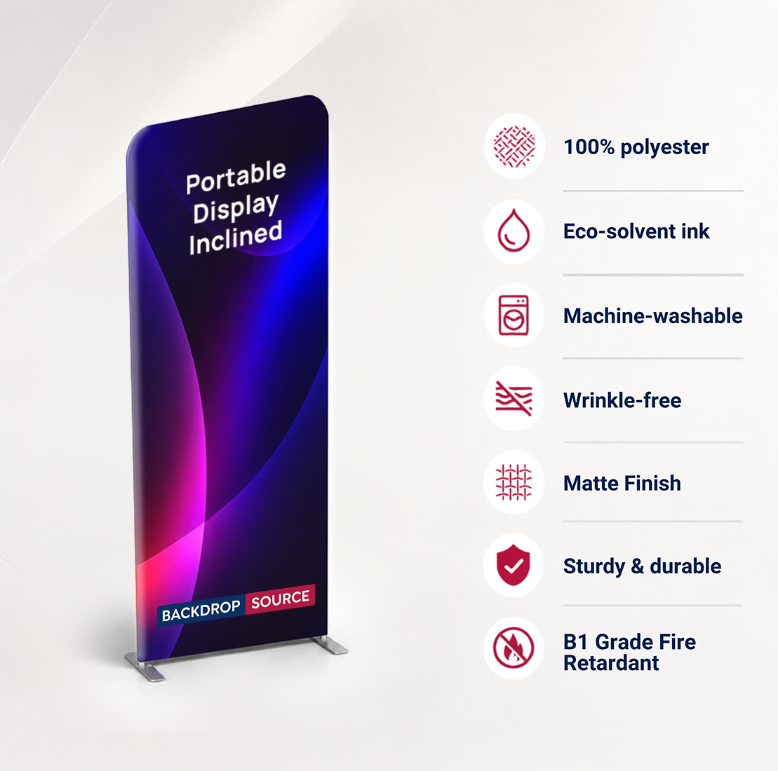 Portable Exhibit Display - Inclined