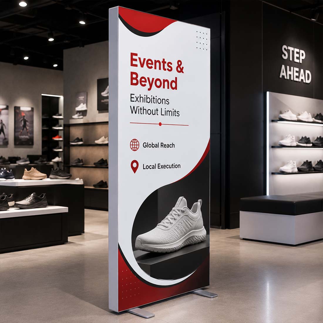Non-Backlit SEG Fabric Media Wall - 1m W x 2m H