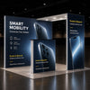 Backlit SEG Booth Kit with L-Arch Backwall & Lightbox Counter