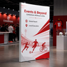 Non-Backlit SEG Fabric Media Wall - 1.2m W x 2m H
