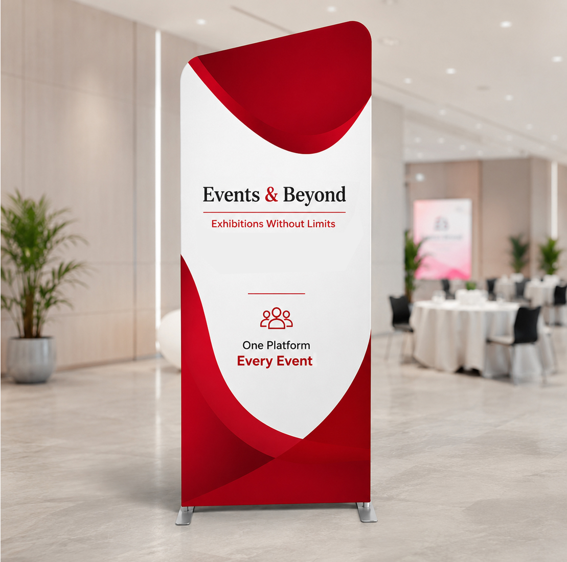 Portable Exhibit Display - Inclined
