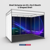 Shell scheme Exhibition Graphics for 4m Wide x 3m Depth Booth