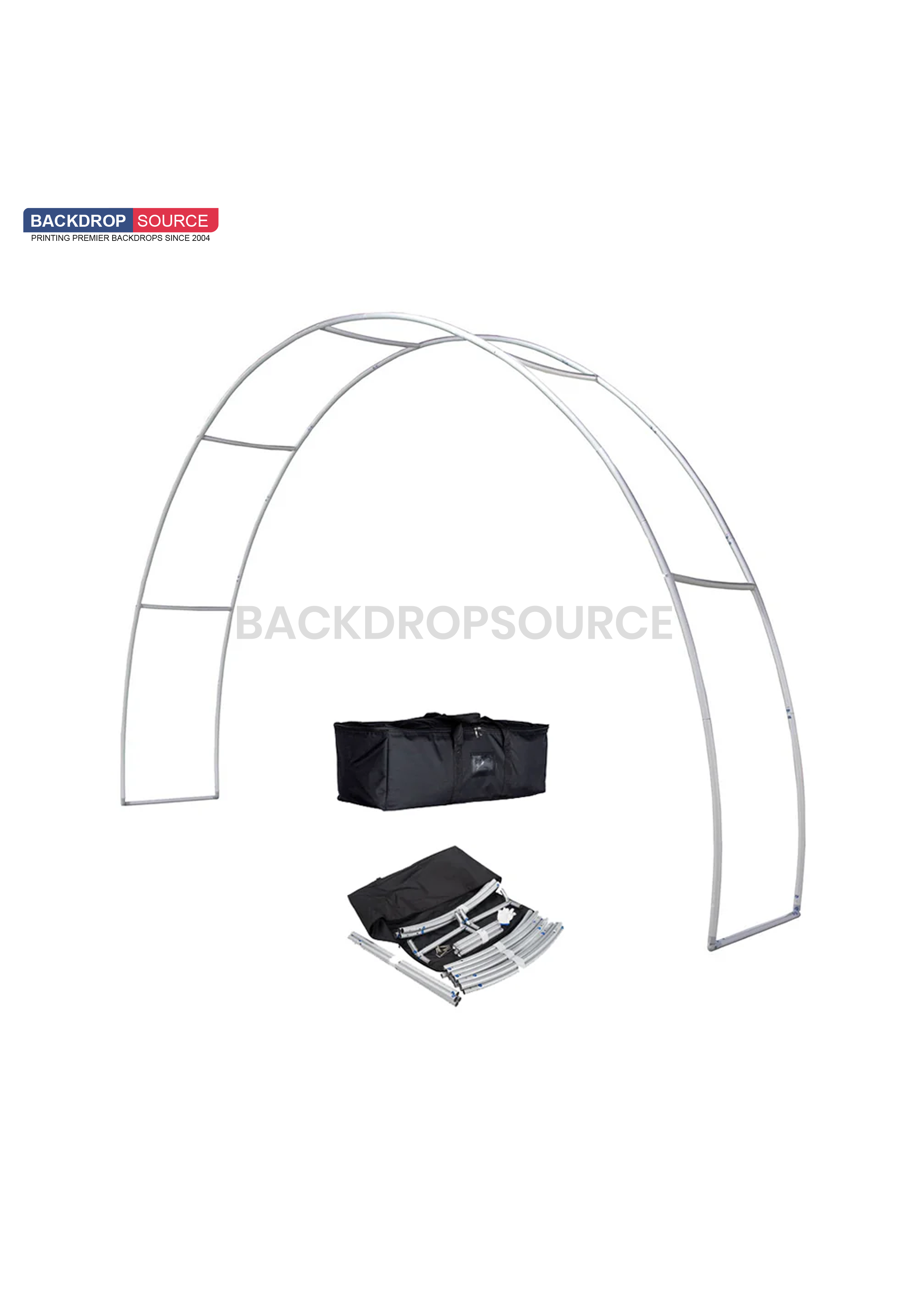 C Shape Tension Fabric Arch - 3m Wide