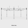 6m x 3m Canopy Tent with Peak Flag Kit