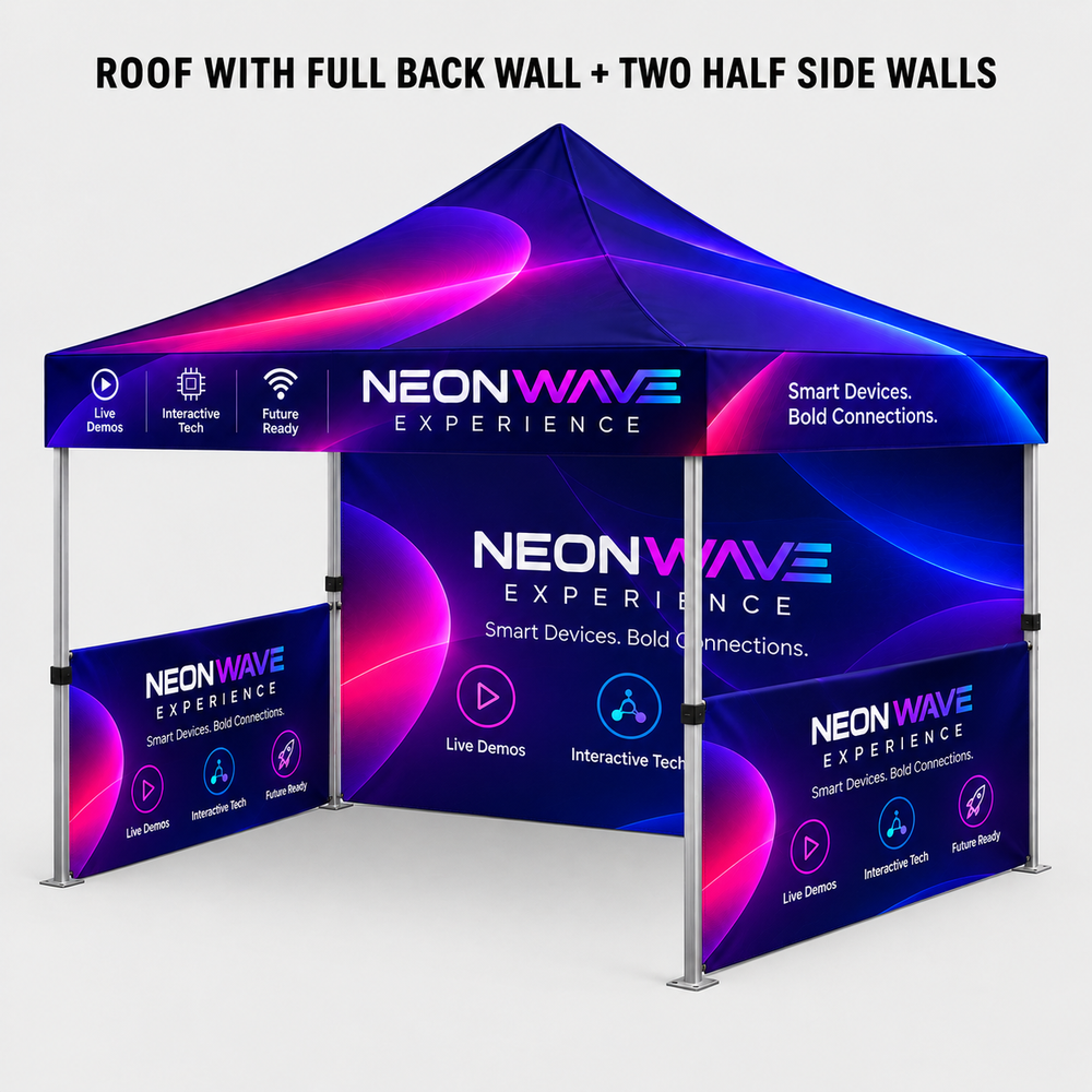 Lighted Canopy Tent – 3m x 3m (LED Frame)