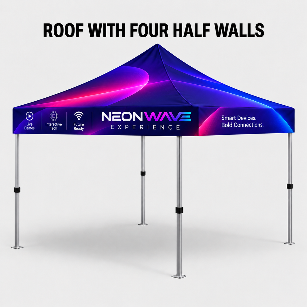 Lighted Canopy Tent – 3m x 3m (LED Frame)