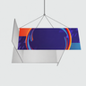 Four-Sided Pinwheel Hanging Banner Display
