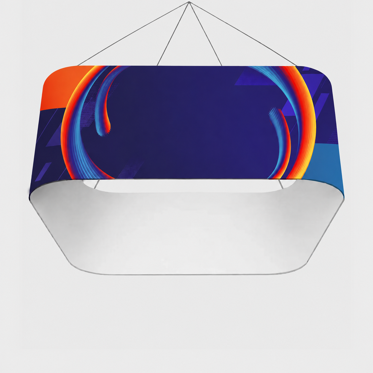 Rounded Square Quad Hanging Banner