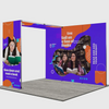 3m Folding SEG Booth Kit with 3-Panel Backwall & L-Arch