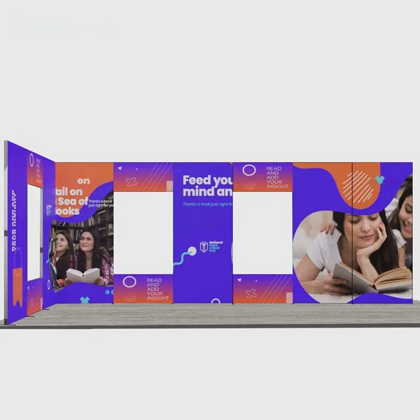 6m Folding SEG Booth Kit with 12 Modular Panels