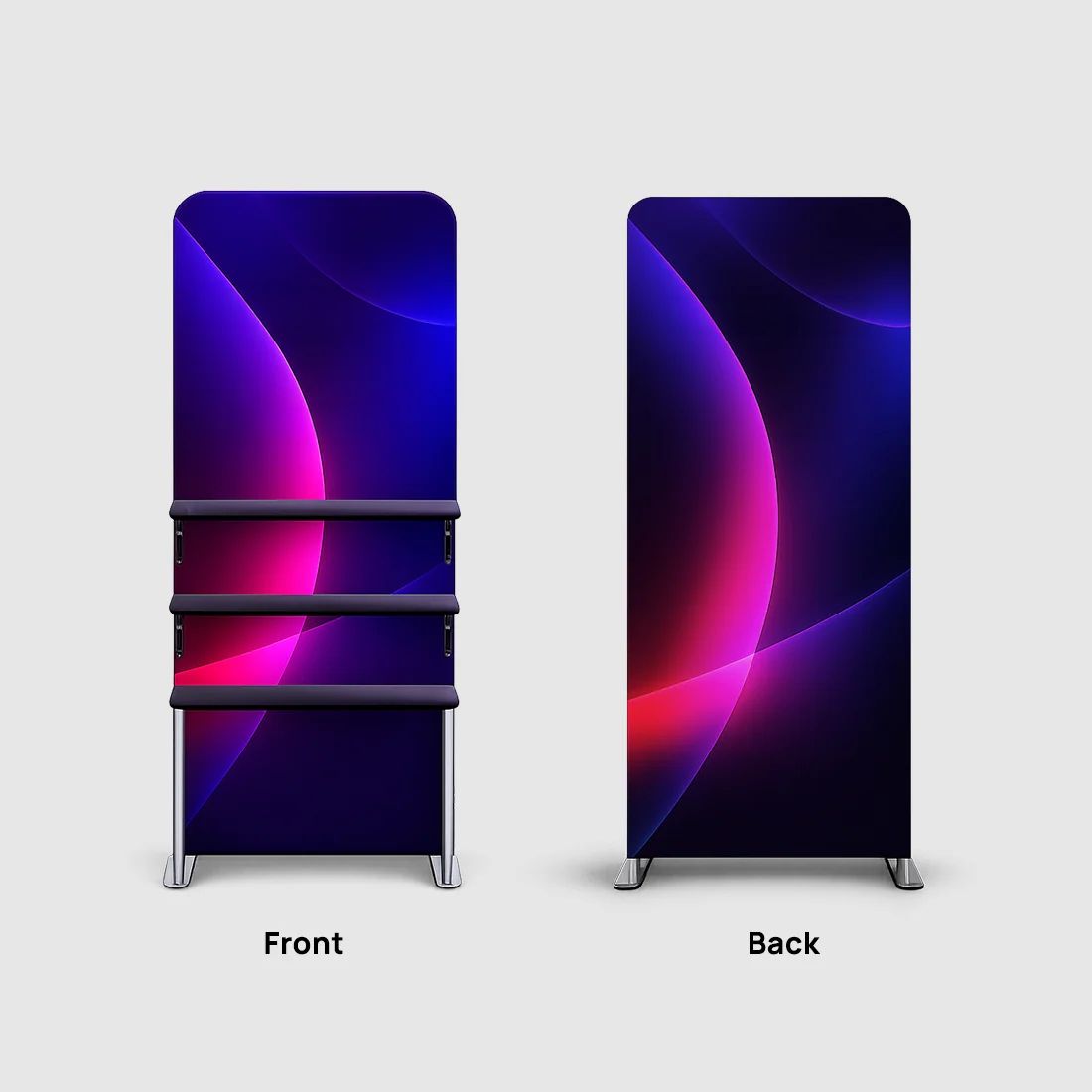 Portable Fabric Display Shelves