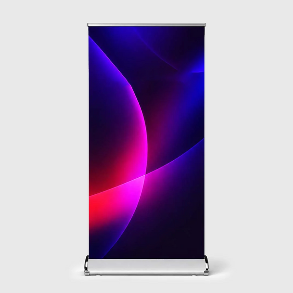 Double-screen wide base Fabric Roll Up Banner