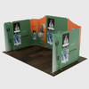 5x3m Magnetic Fabric Booth Wall with 9 Panels