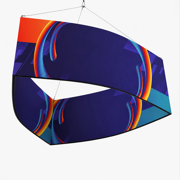 Curved Triangle Hanging Banner