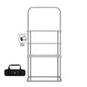 EZ Display Banner Stand with Shelves