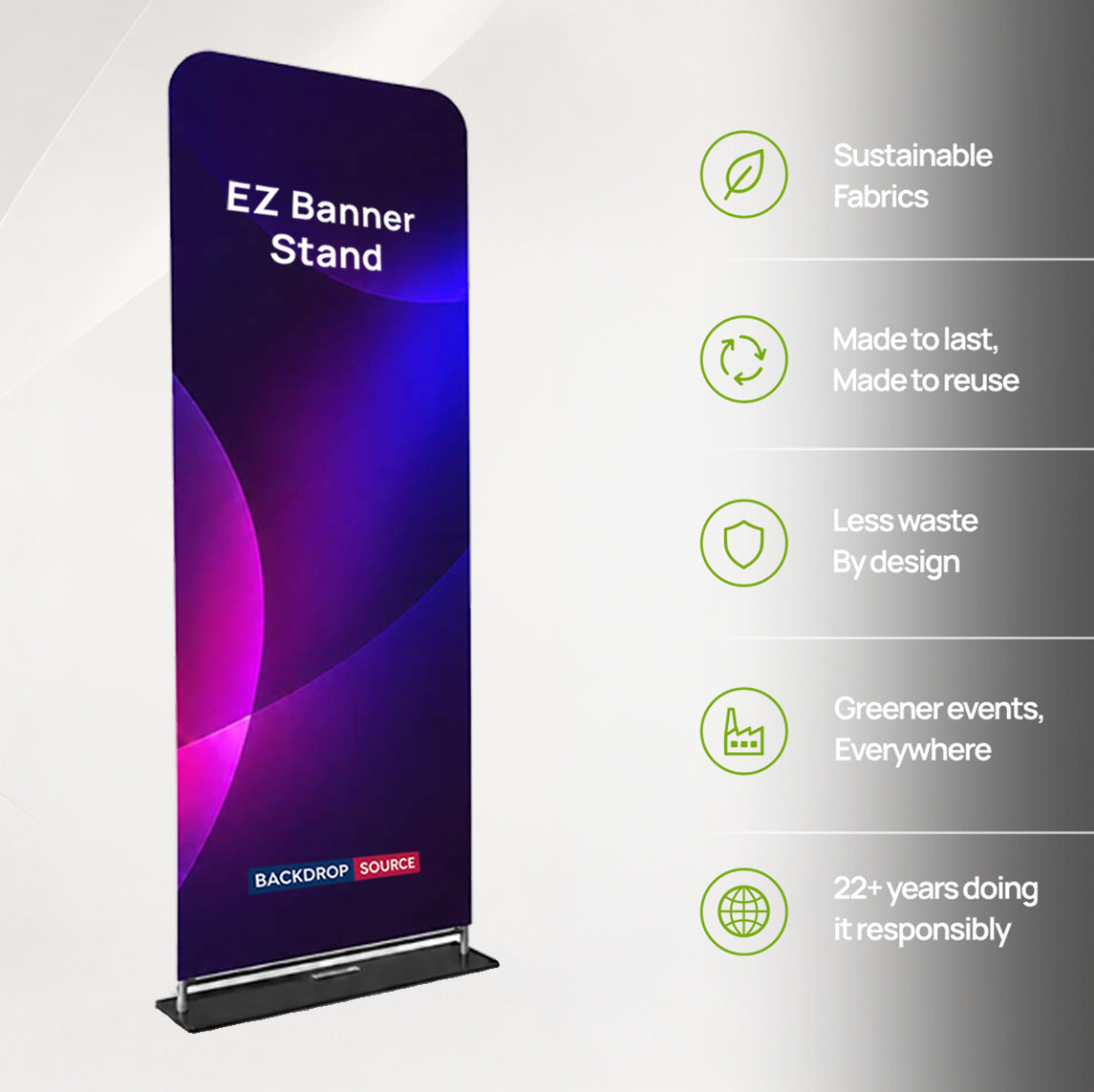 EZ  Banner Stands for Trade Show Displays