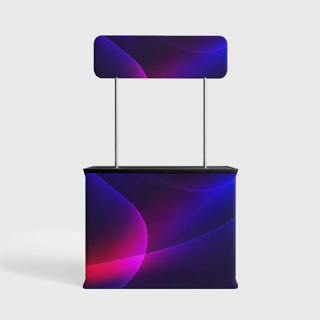 Convertible Fabric Podium Case with Header Display