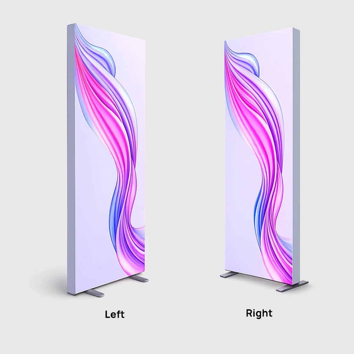 Non-Backlit SEG Fabric Media Wall - 0.85m W x 2m H