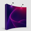 Fabric Popup Curved Backwall Kit with Clamping Lights