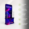 Fabric Tabletop Tower Display with Shelves