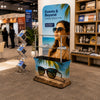 Fabric Tabletop Tower Display with Shelves