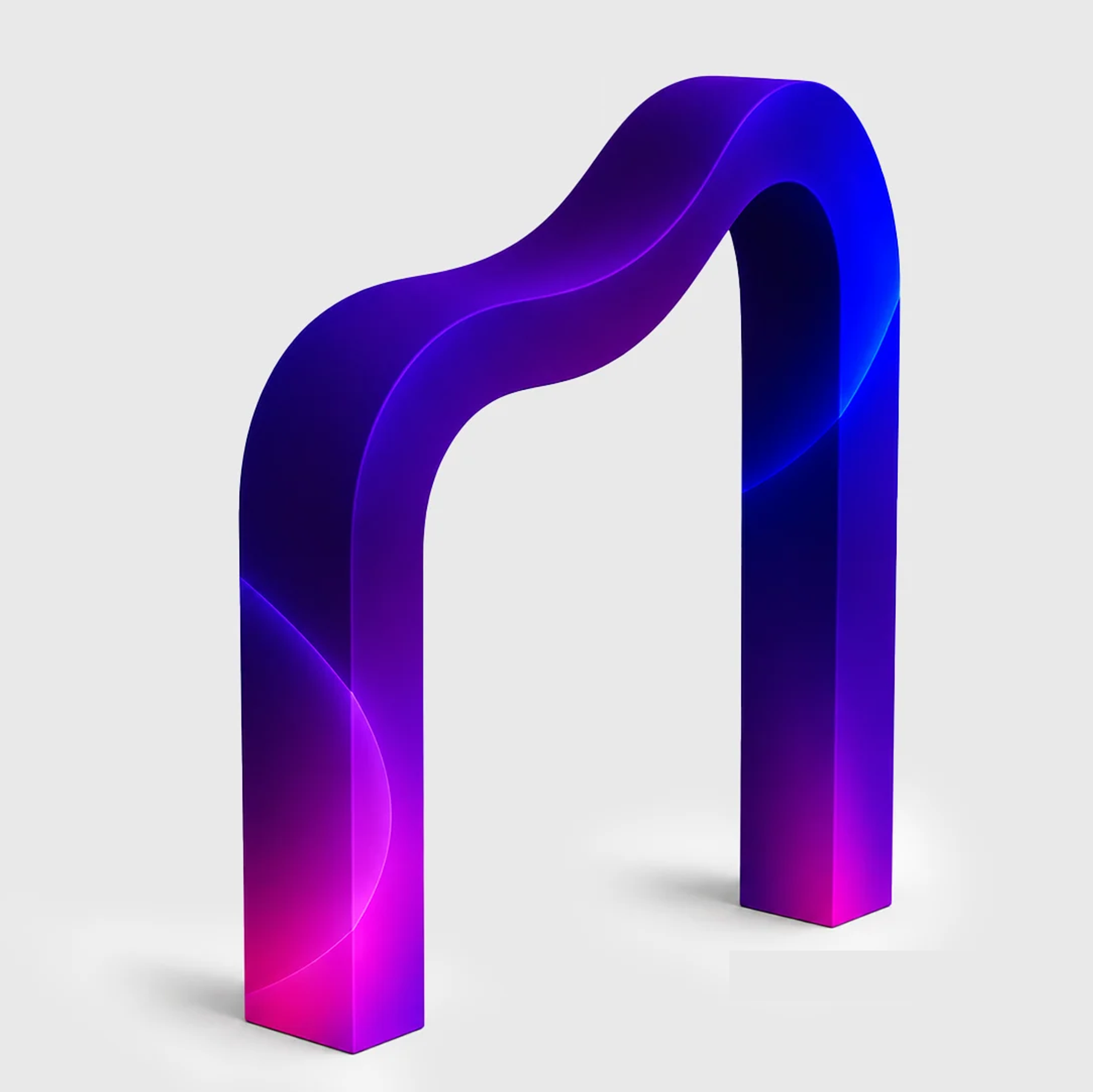 3D Fabric Curved Wave Arch Backdrop