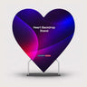 Magnetic Fabric Banner Stand Exhibition Kit with Heart-Shaped Backdrop & Oval Header