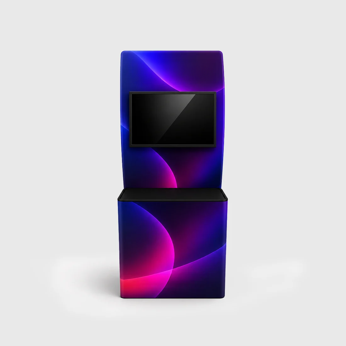 Integrated Monitor Fabric Display Table