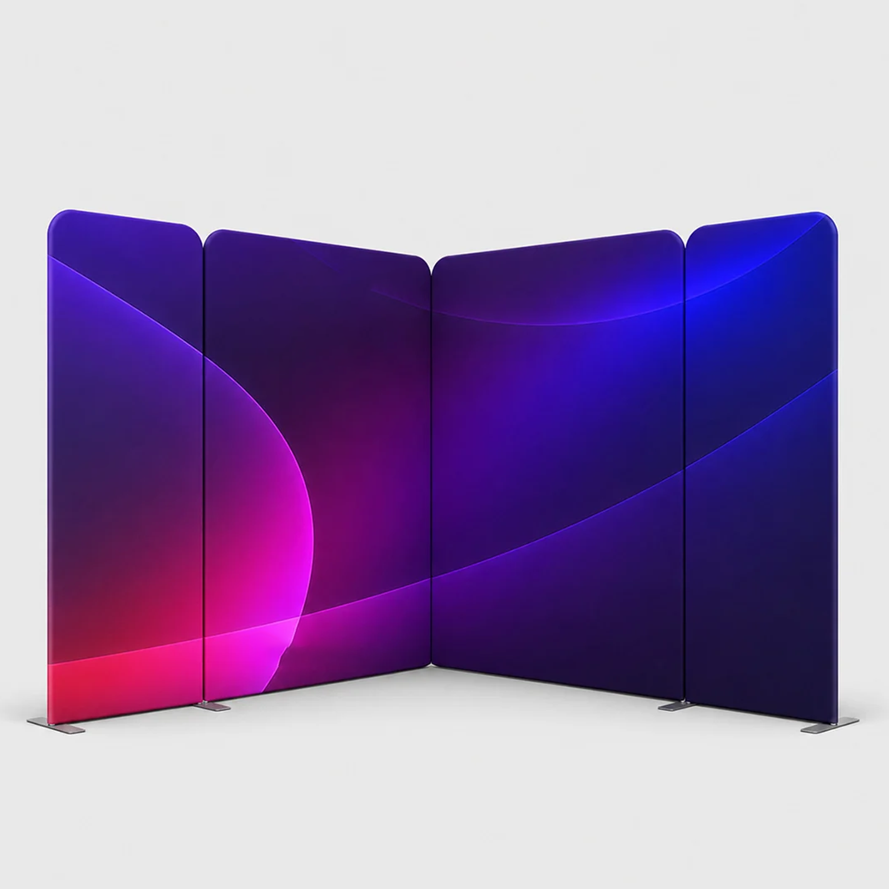 3x3m Magnetic Fabric Backwall Kit with Full-Width Graphic