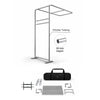 L-Shaped Arch Tube Fabric Display