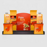 3x6m Booth Kit with Slanted Arches, Curved Walls & 2 Counters