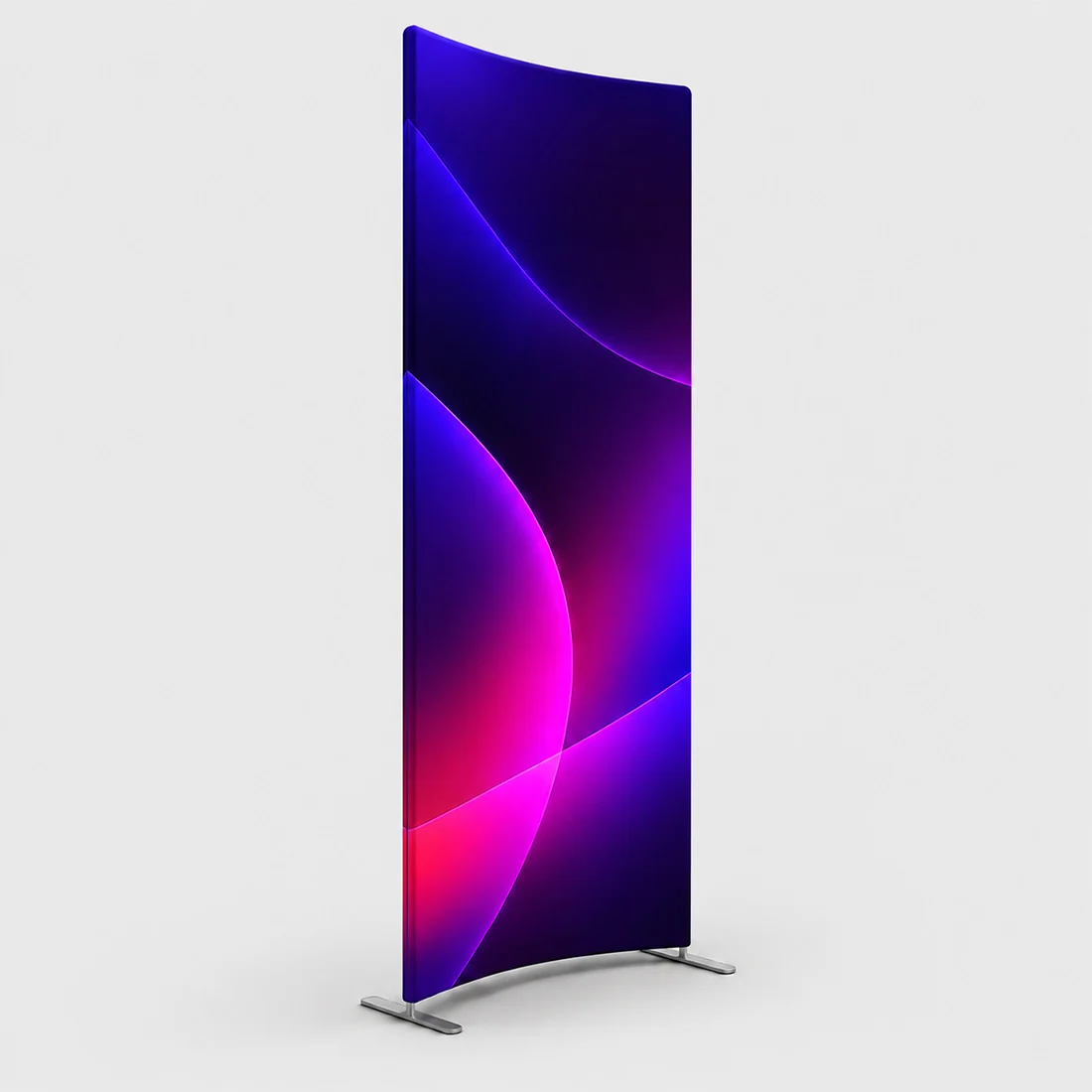 Portable Magnetic Curved Fabric Stand