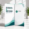 2x2m Magnetic Fabric Straight Backwall Display