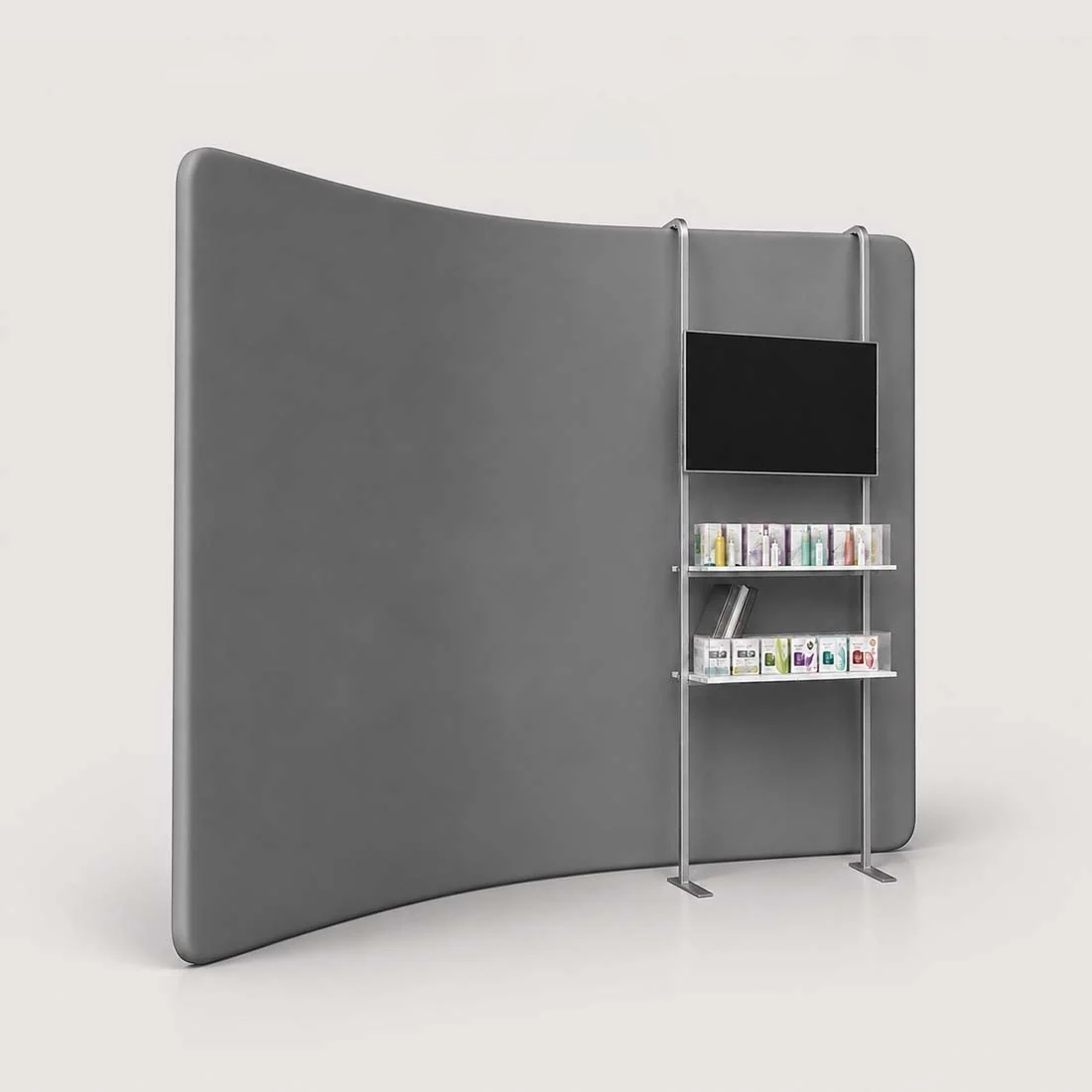Modular Add-On Unit with TV Mount and 2 Shelves
