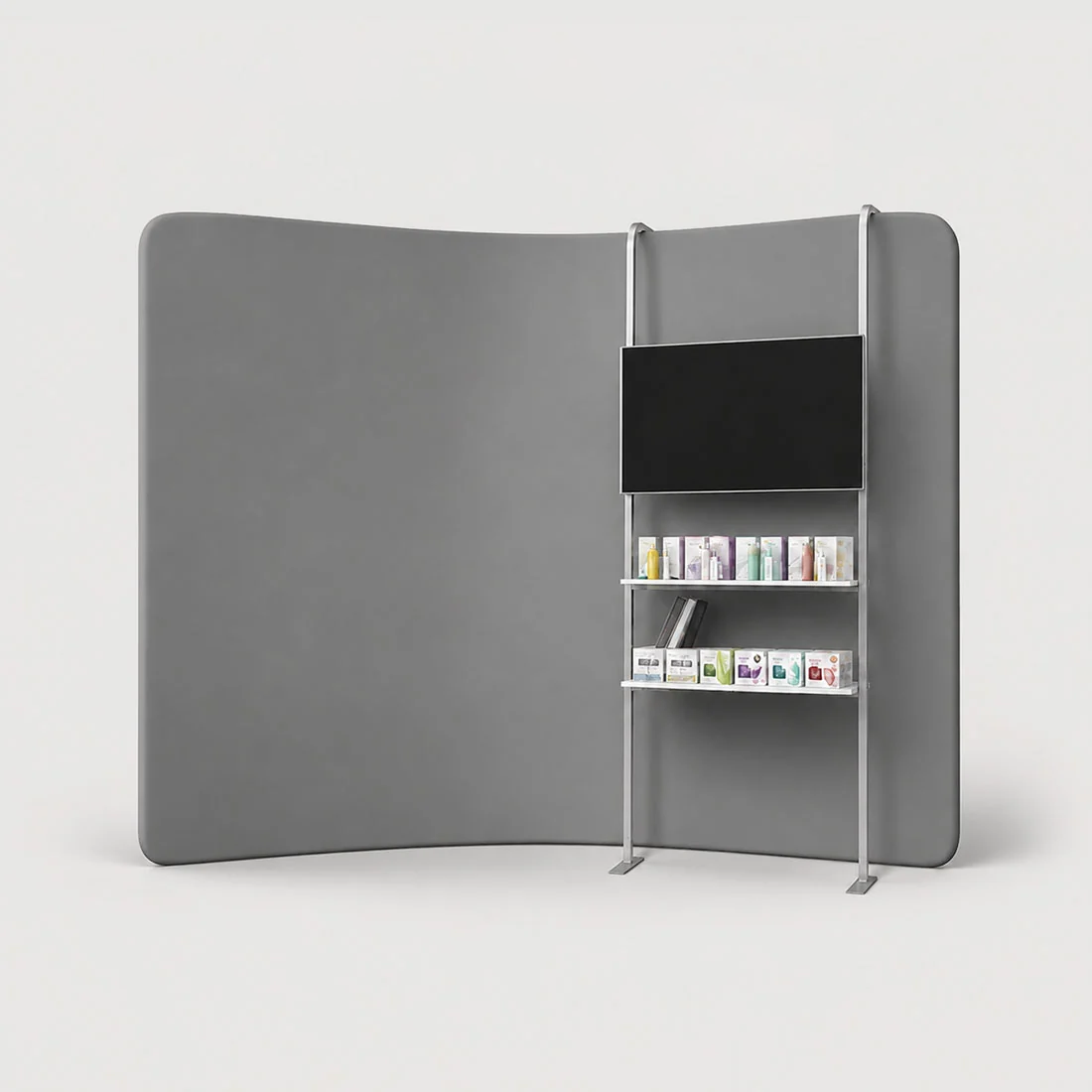 Modular Add-On Unit with TV Mount and 2 Shelves
