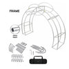 Modular Fabric Exhibition Archway Stand with Custom Header