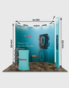 Modular U Shaped Exhibition Kit for 3m Wide Booths