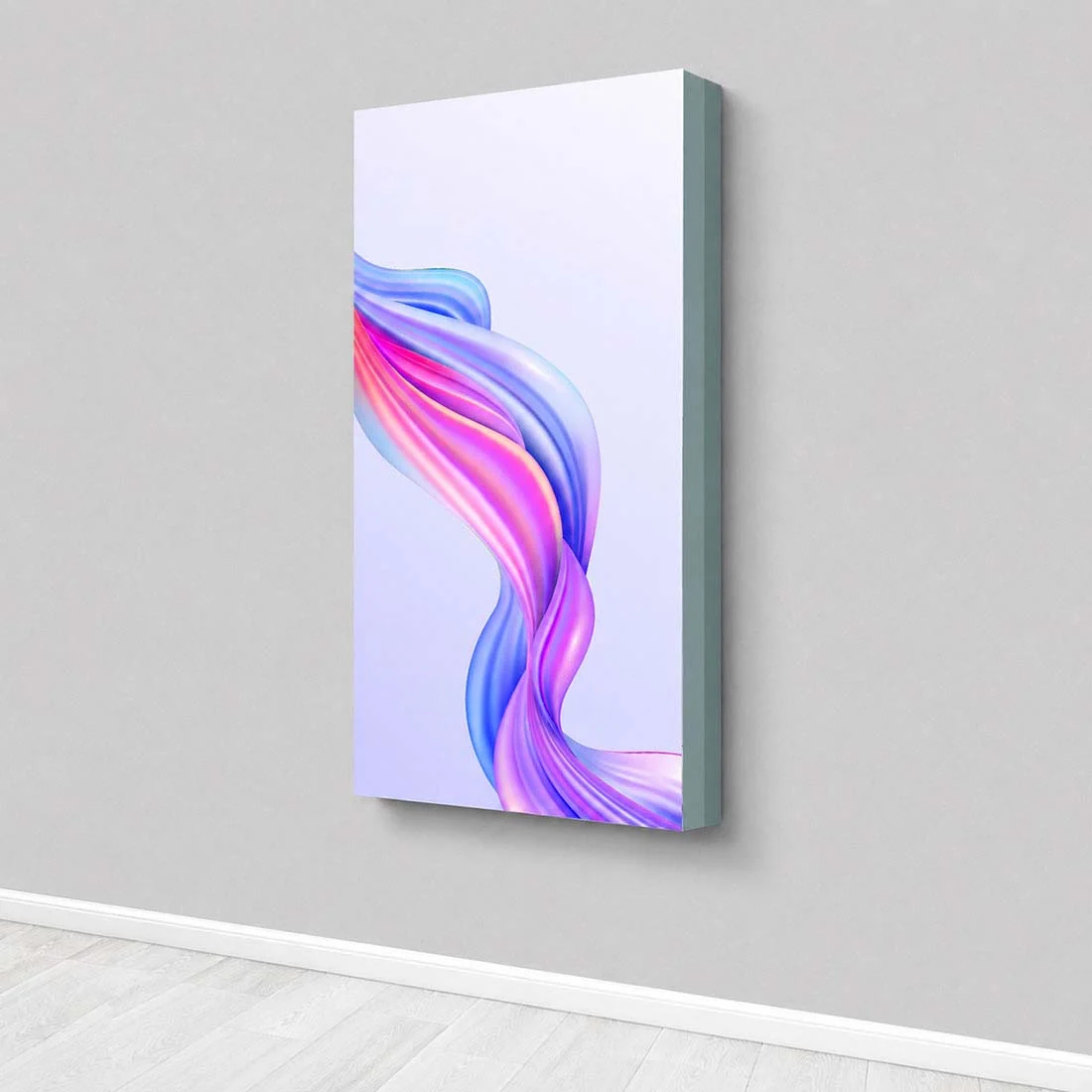 Non-Backlit Wall-Mounted SEG Fabric display - 100mm Depth