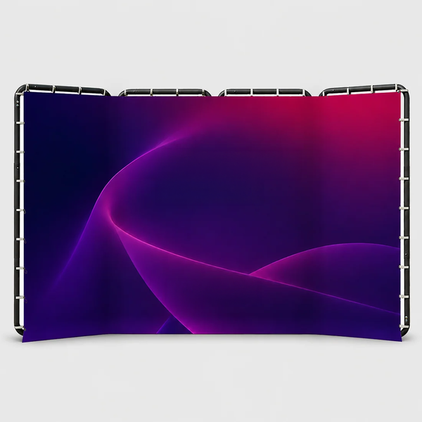 Panoramic Foldable Media Wall with Shape-Shifting Design