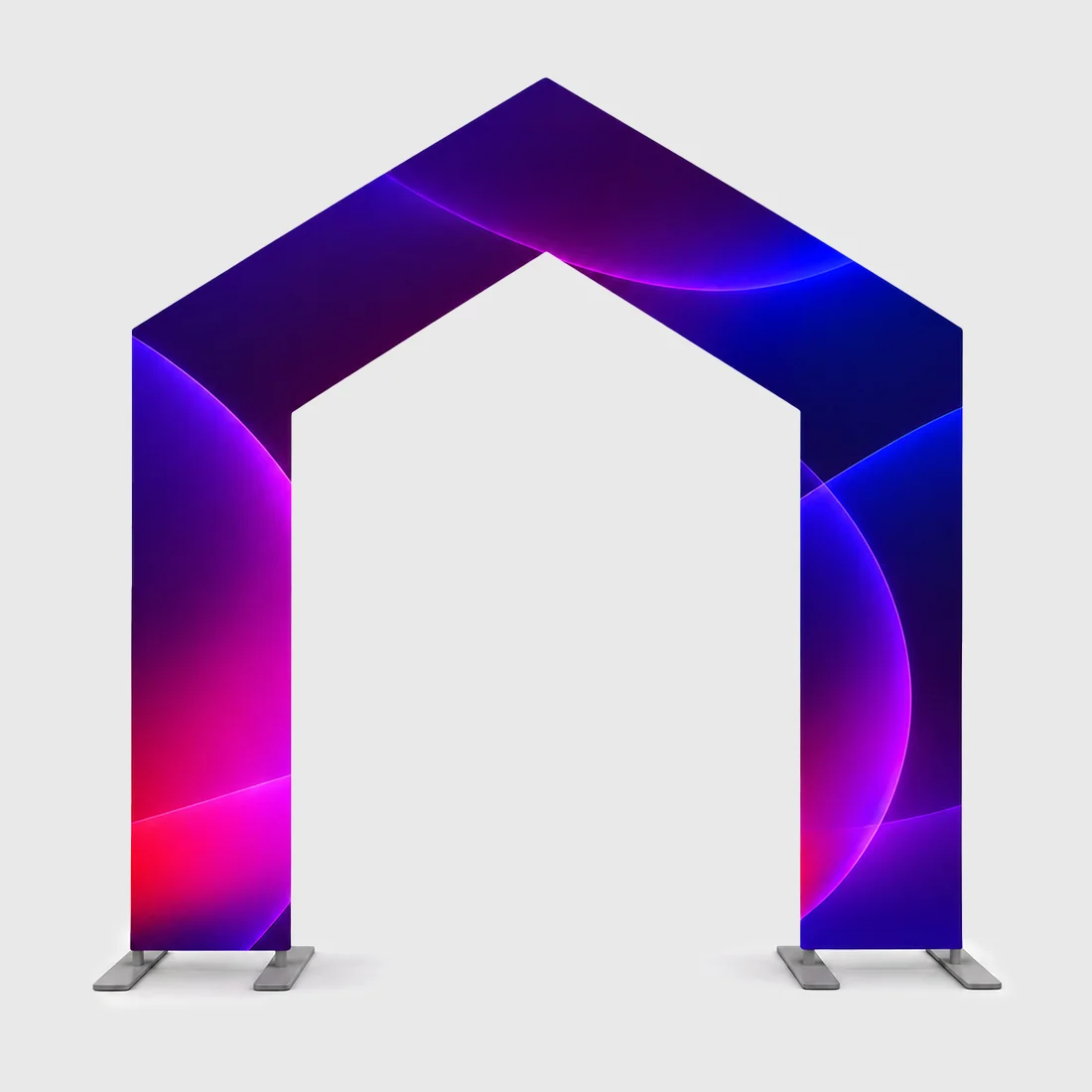 Peaked Arch Fabric Display for Events