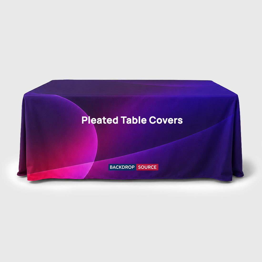 Cubiertas de mesa plisadas
