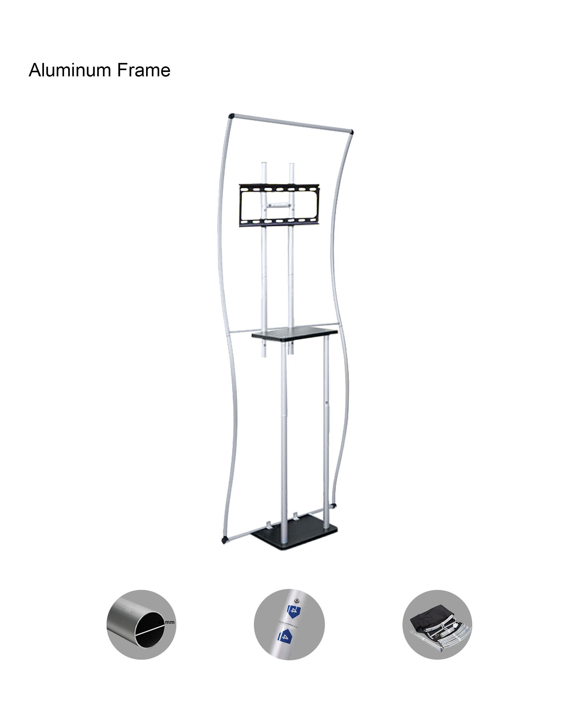 Portable Exhibit Display - S shape