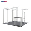 3x3m L-Arch Booth Kit with 3D Shelf Wall Box & Counter