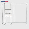 3x3m Booth Kit with Straight Wall, TV Shelf Tower & Banner